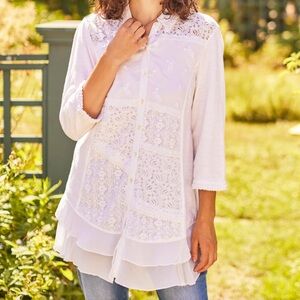 April Cornell Nostalgia Blouse sz XS FairyGoth Cottagecore Feminine Angelcore